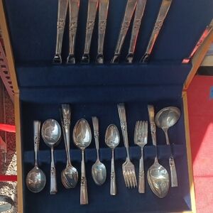 1948Vintage Morning Glory By Community Silver Plate 52 Pieces